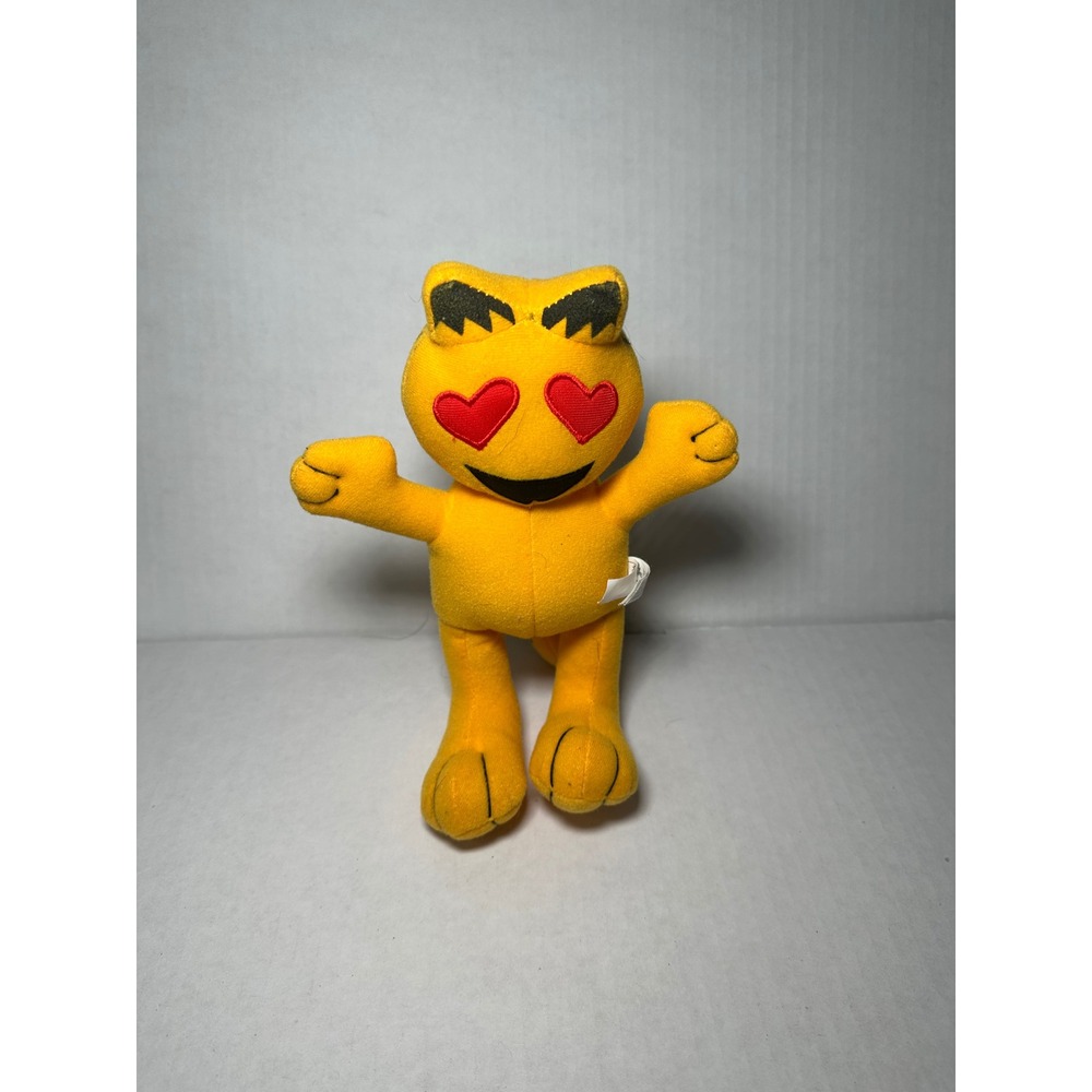 Garfield Heart Eyes Emoji Plush Stuffed Animal Toy Orange Yellow 9 Inch
